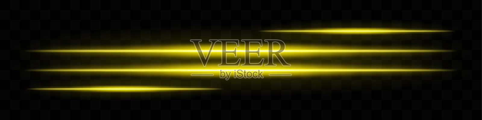 发光的黄色光线。水平光束，抽象，明亮的线条，辉煌，未来感，闪耀，发光，能量，动态，发光效果，运动，激光，霓虹。插画图片素材