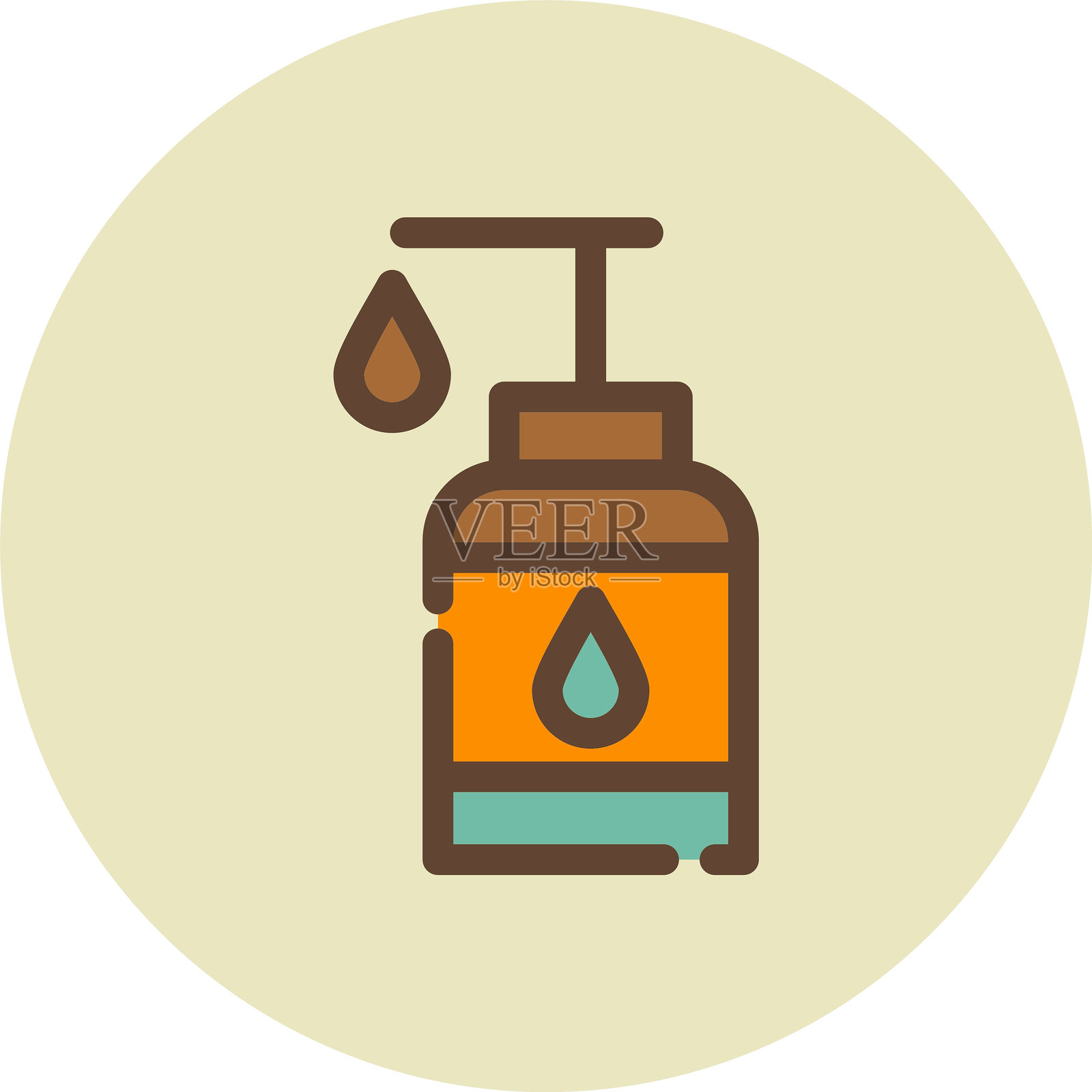 洗手器图标插画图片素材