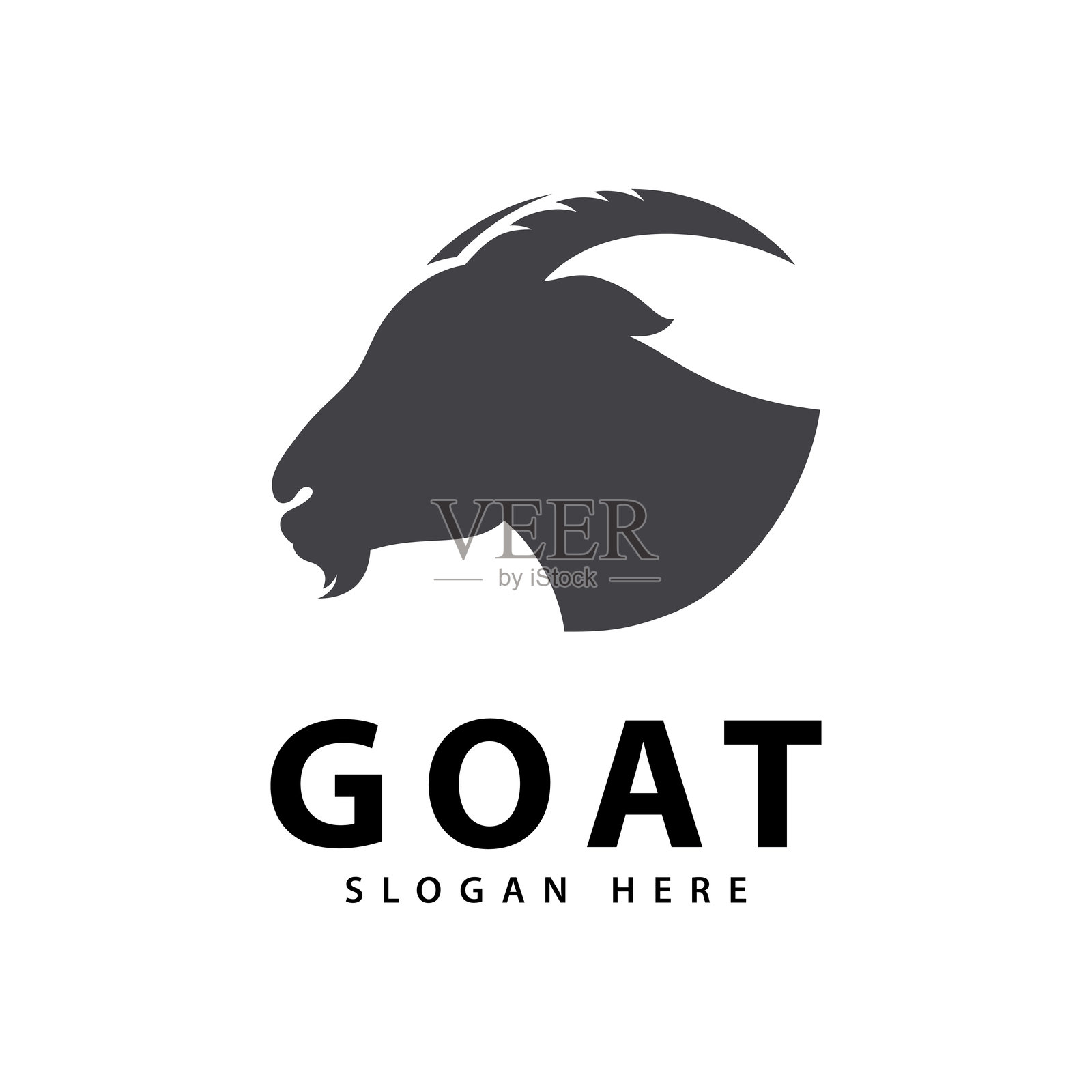 山羊标志和符号矢量图标插画图片素材