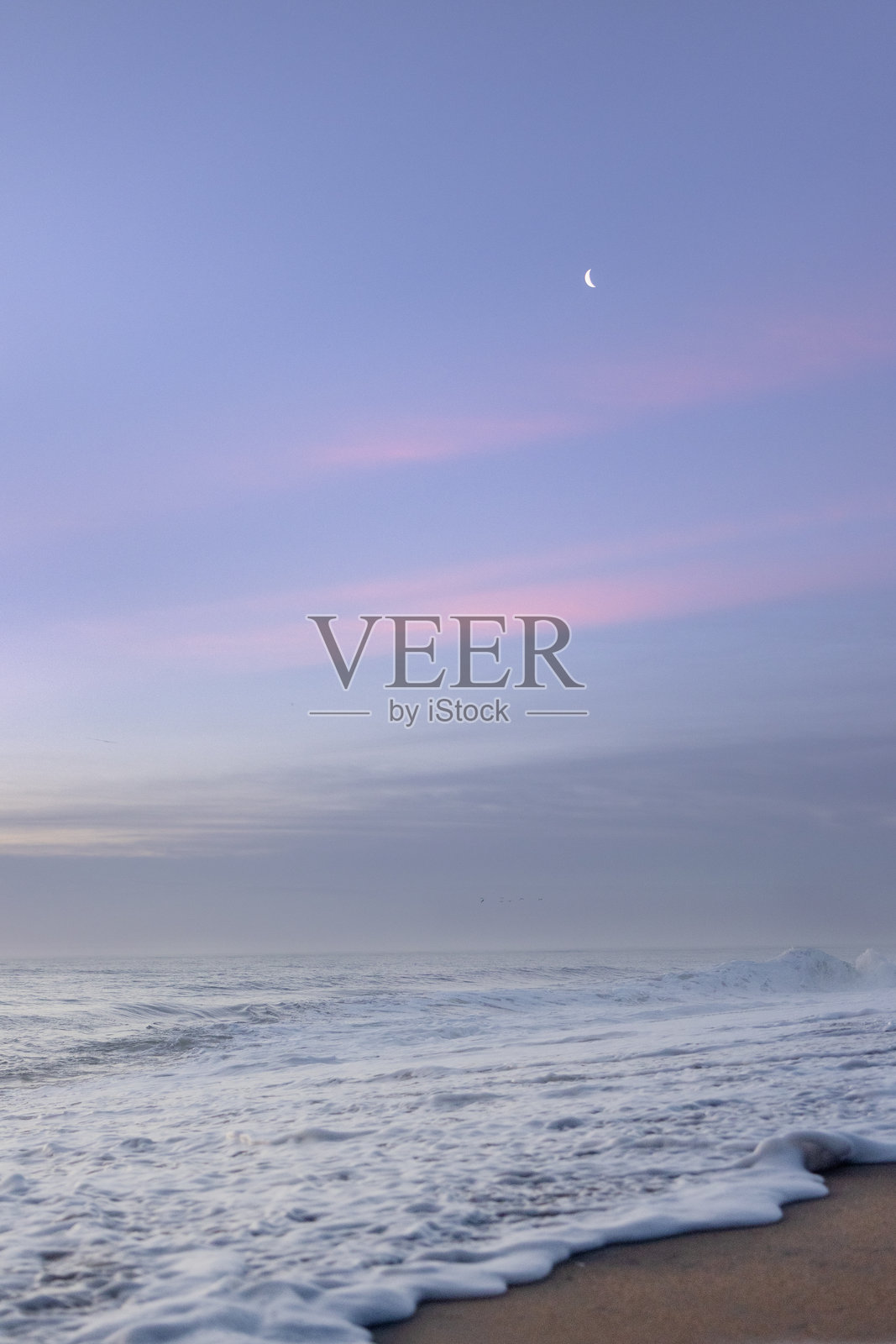 海洋上的月落照片摄影图片