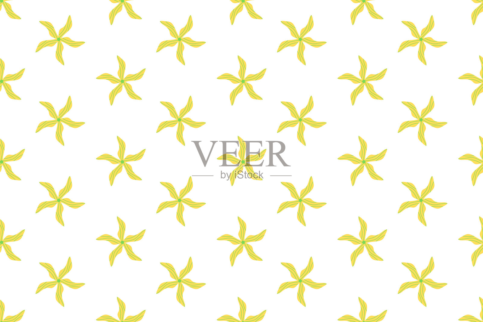 自然概念中的花卉图案设计插画图片素材