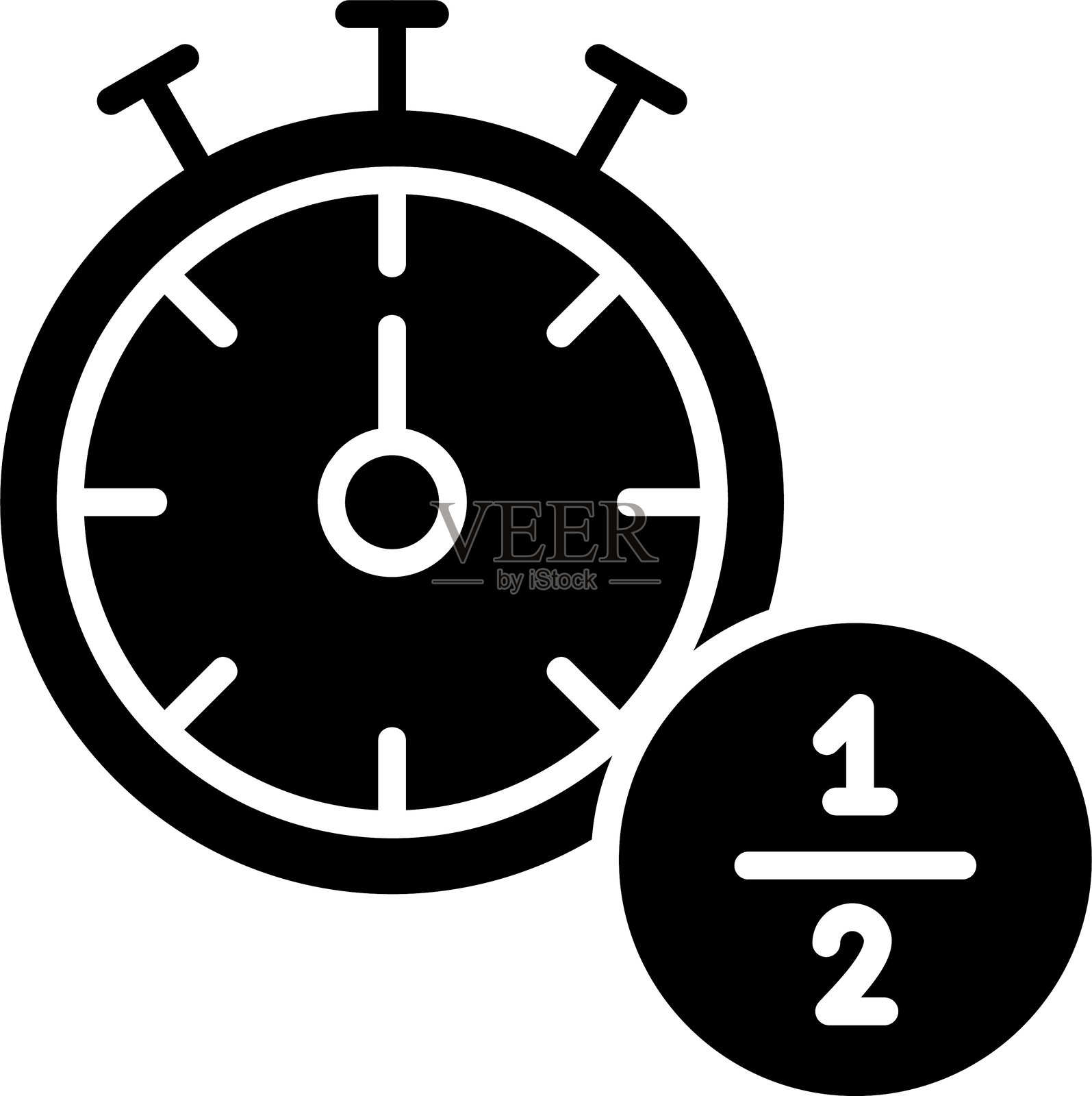 半场图标插画图片素材