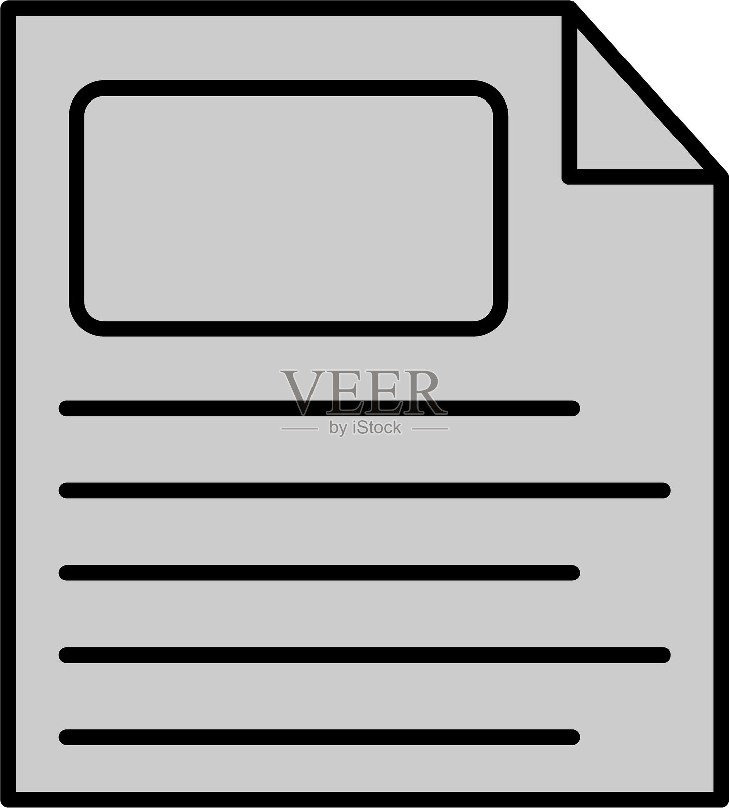 文件线条填充图标设计插画图片素材