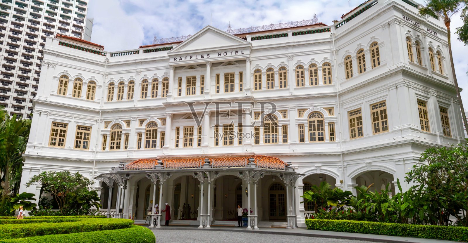 历史悠久的莱佛士酒店照片摄影图片