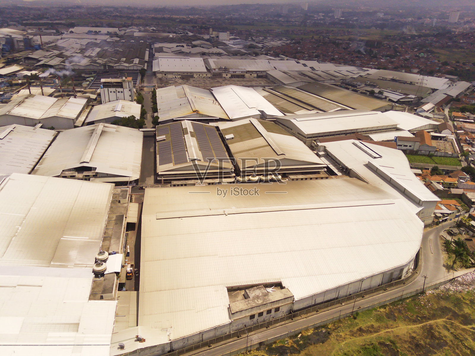 工业园区的航拍图照片摄影图片