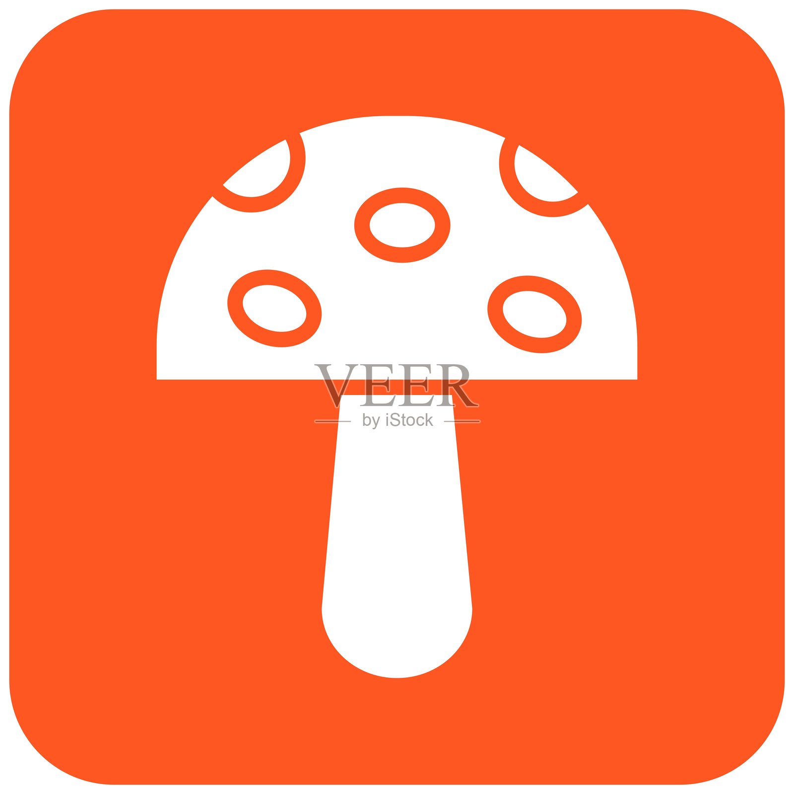 蘑菇矢量图标设计插图插画图片素材