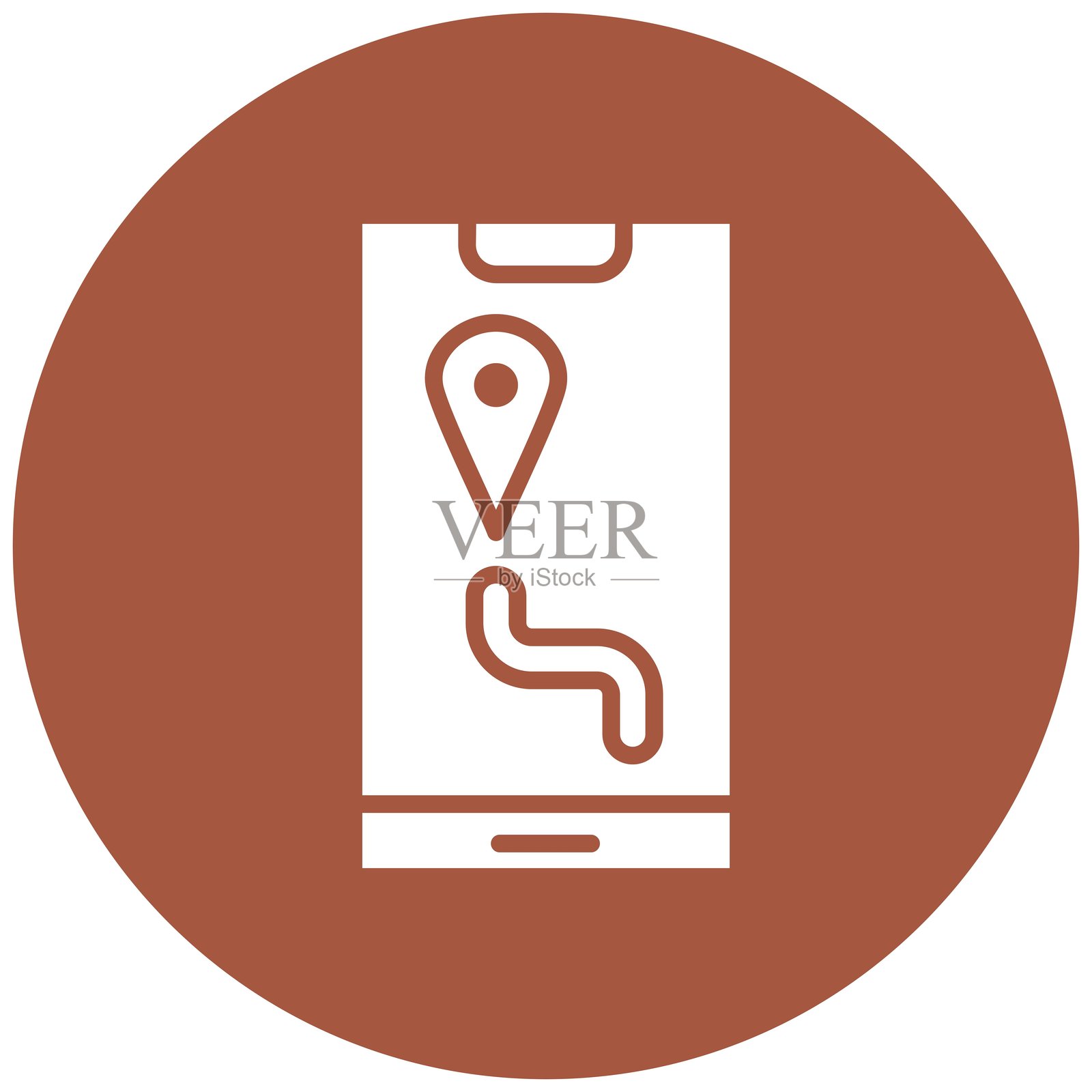 GPS矢量图标设计插图插画图片素材