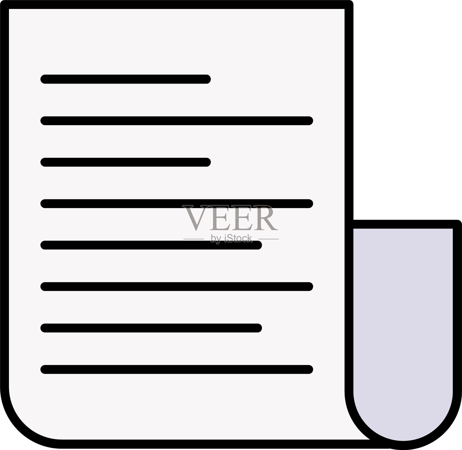 简历线条填充图标设计插画图片素材