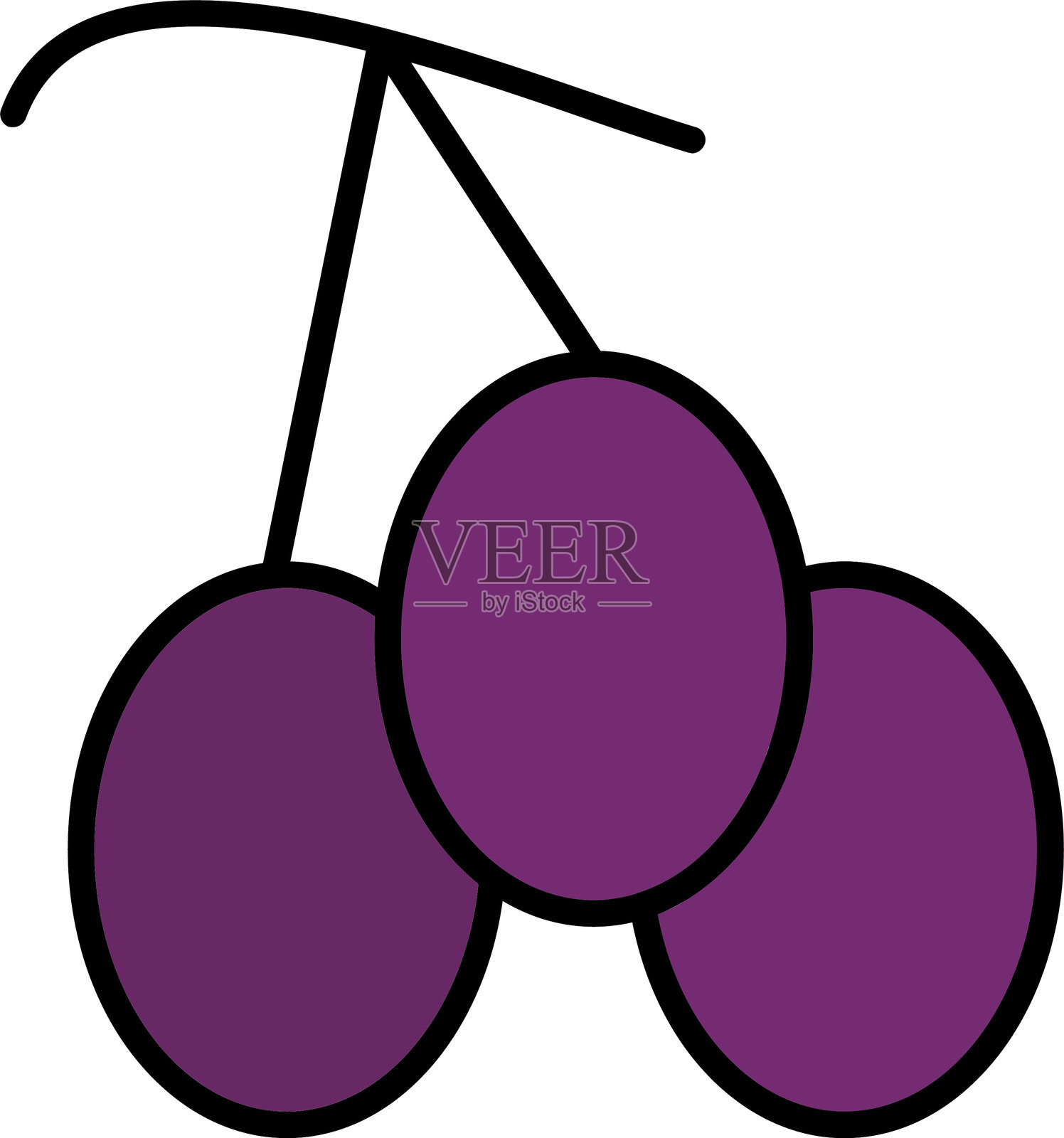 伊姆贝线填充图标设计插画图片素材