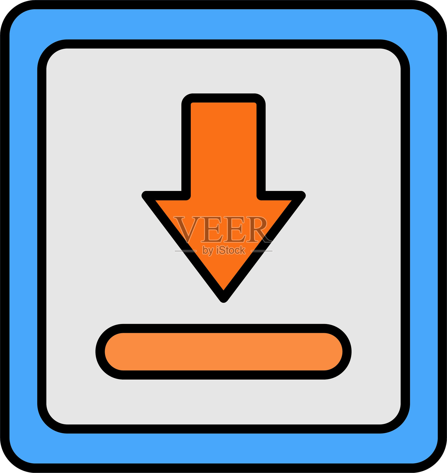 下载线条填充图标设计插画图片素材