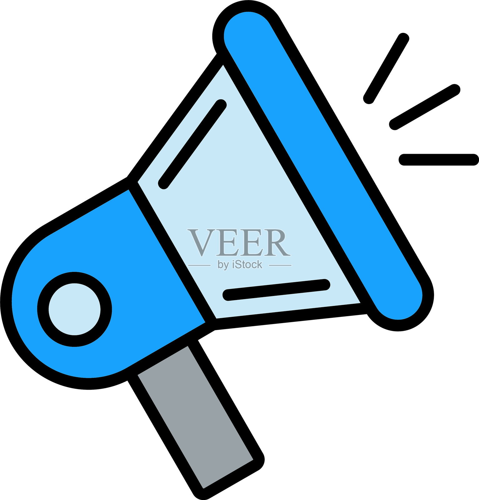 市场营销线条填充图标设计插画图片素材