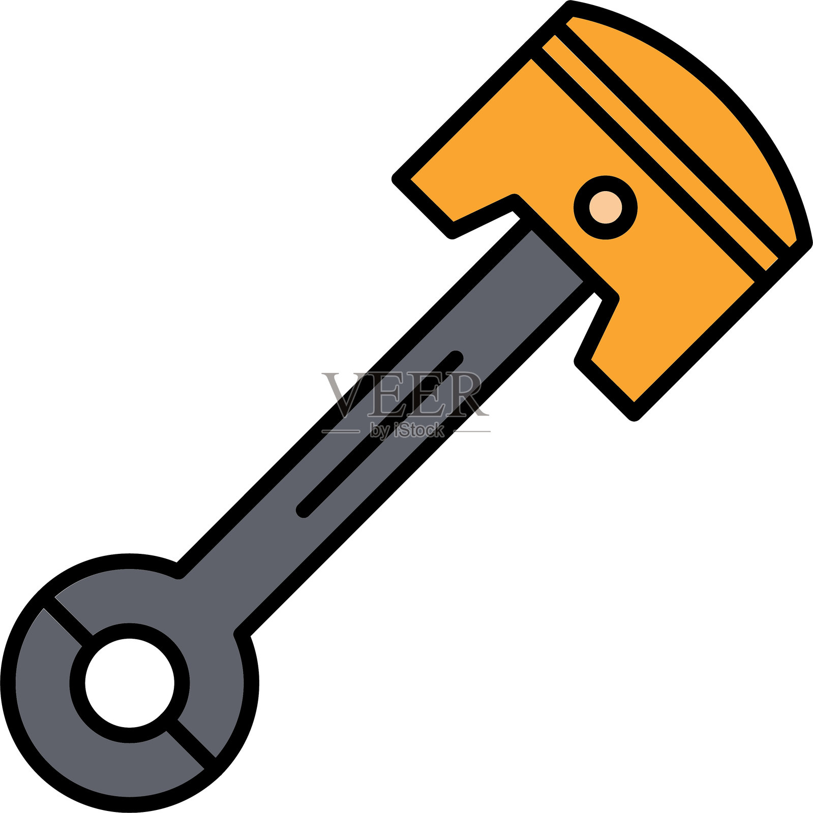 活塞线填充图标设计插画图片素材