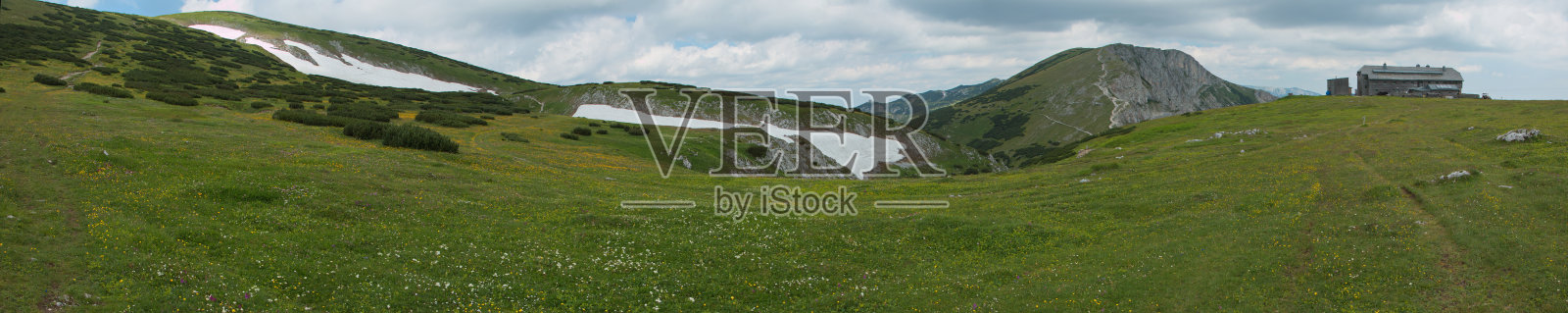 普雷迪赫特山和卡尔-路德维希小屋，奥地利，欧洲照片摄影图片