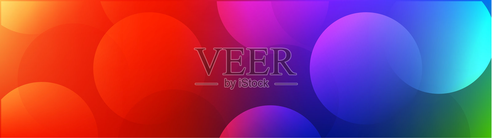 彩色圆形渐变背景插画图片素材