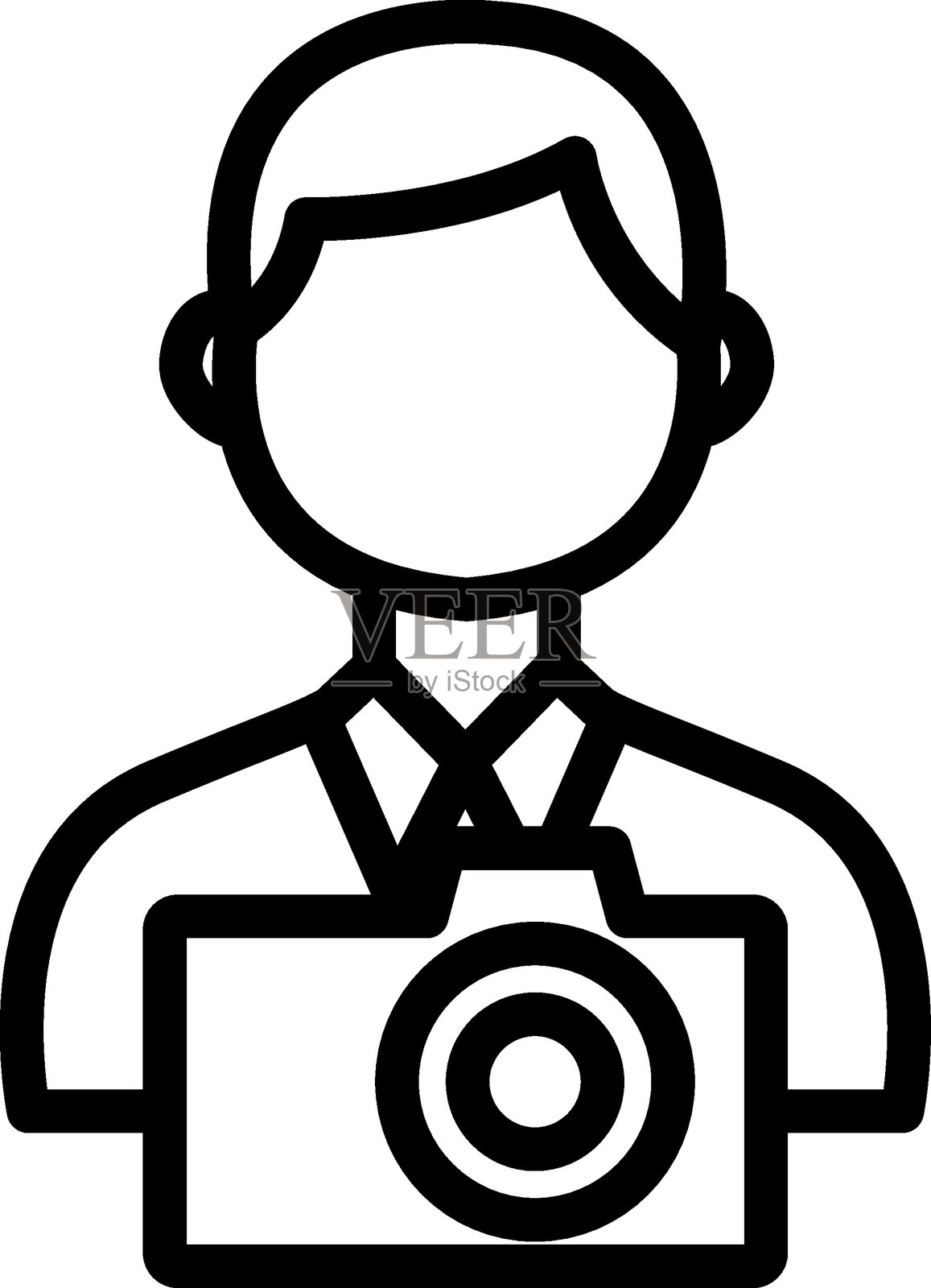 摄影师矢量设计图标风格插画图片素材