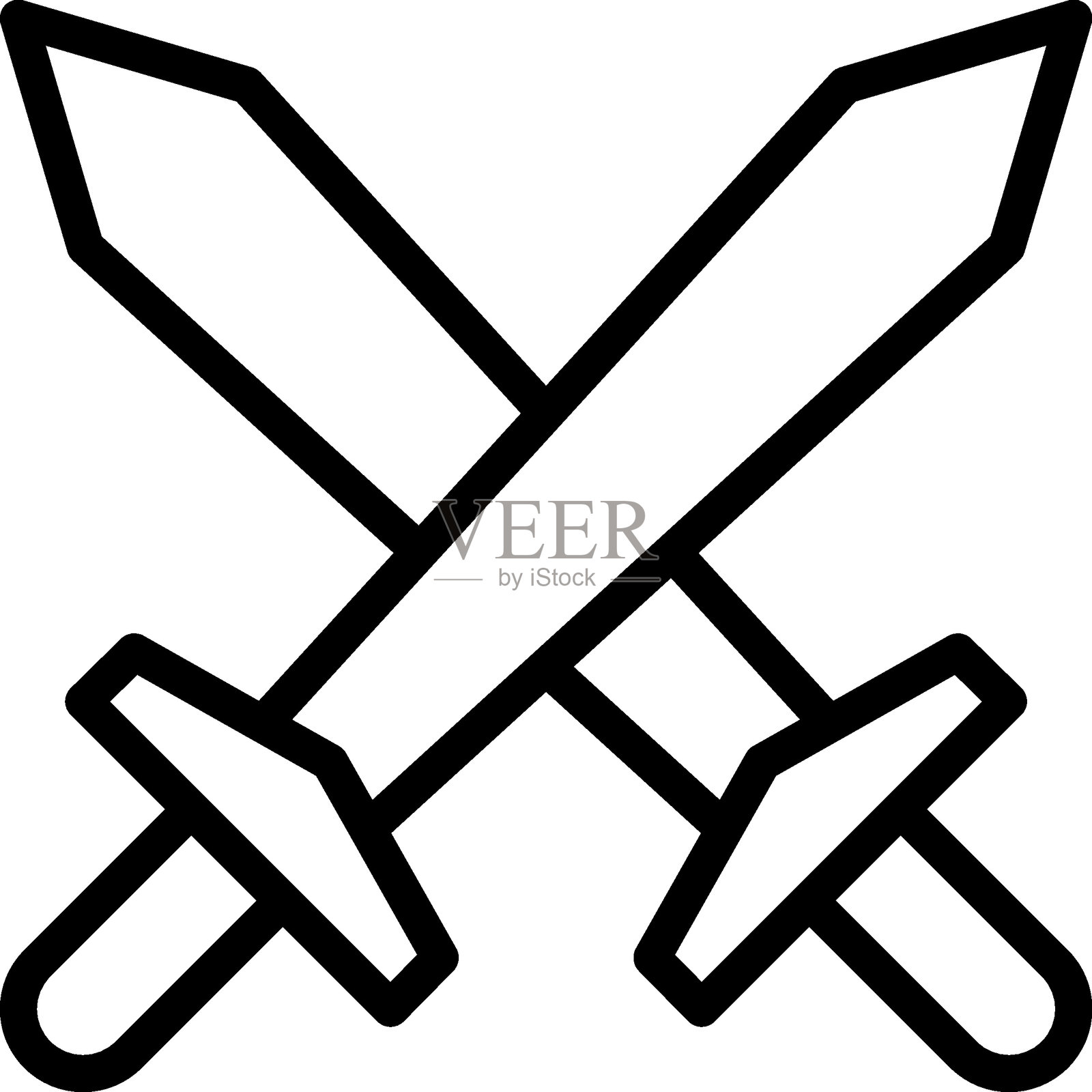 战争十字矢量设计图标风格插画图片素材