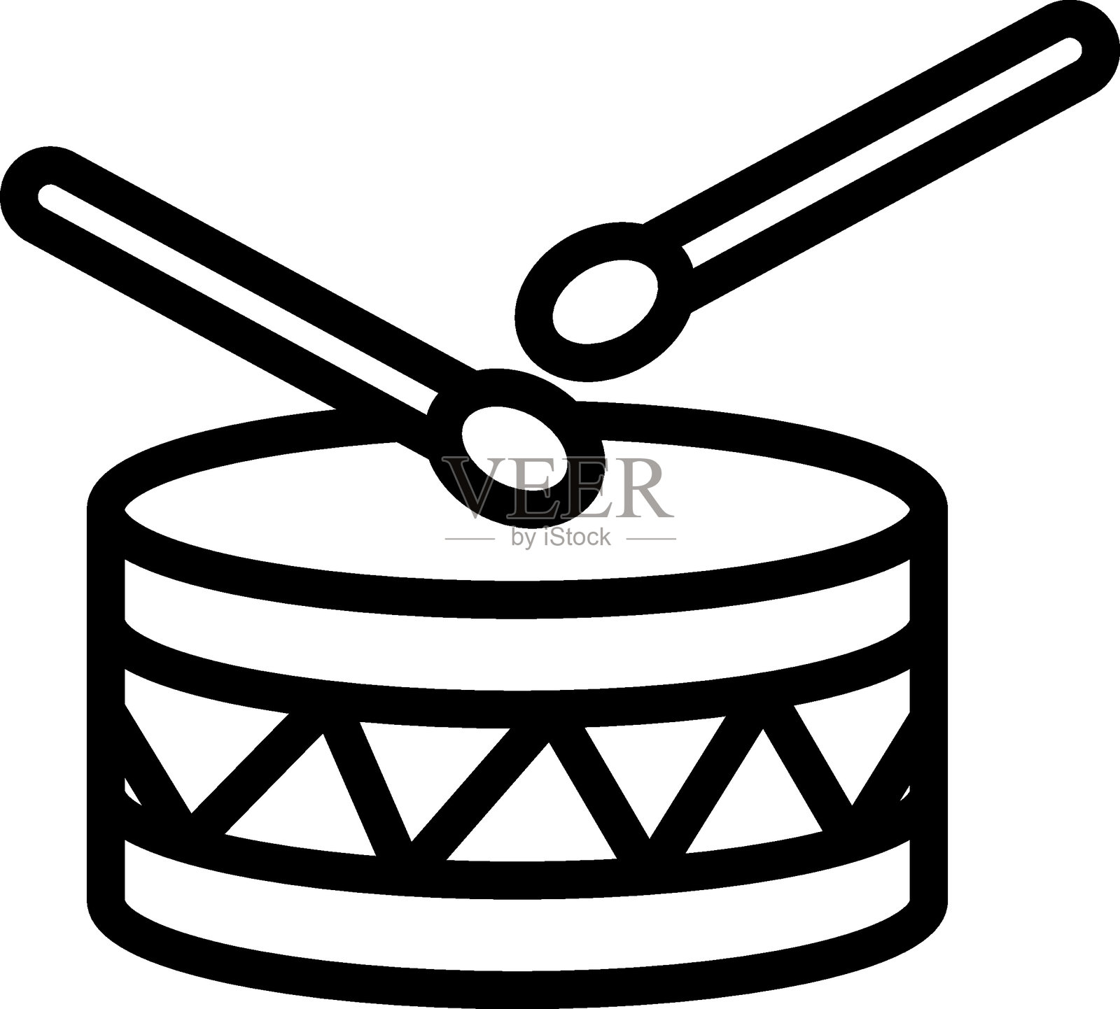 战争鼓手矢量设计图标风格插画图片素材