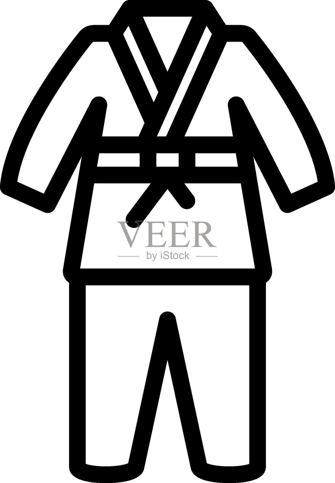 柔道服矢量设计图标风格插画图片素材