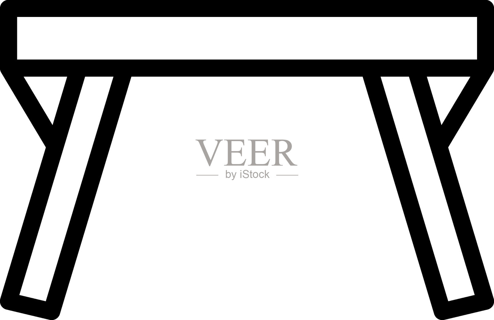 平衡木矢量设计图标风格插画图片素材