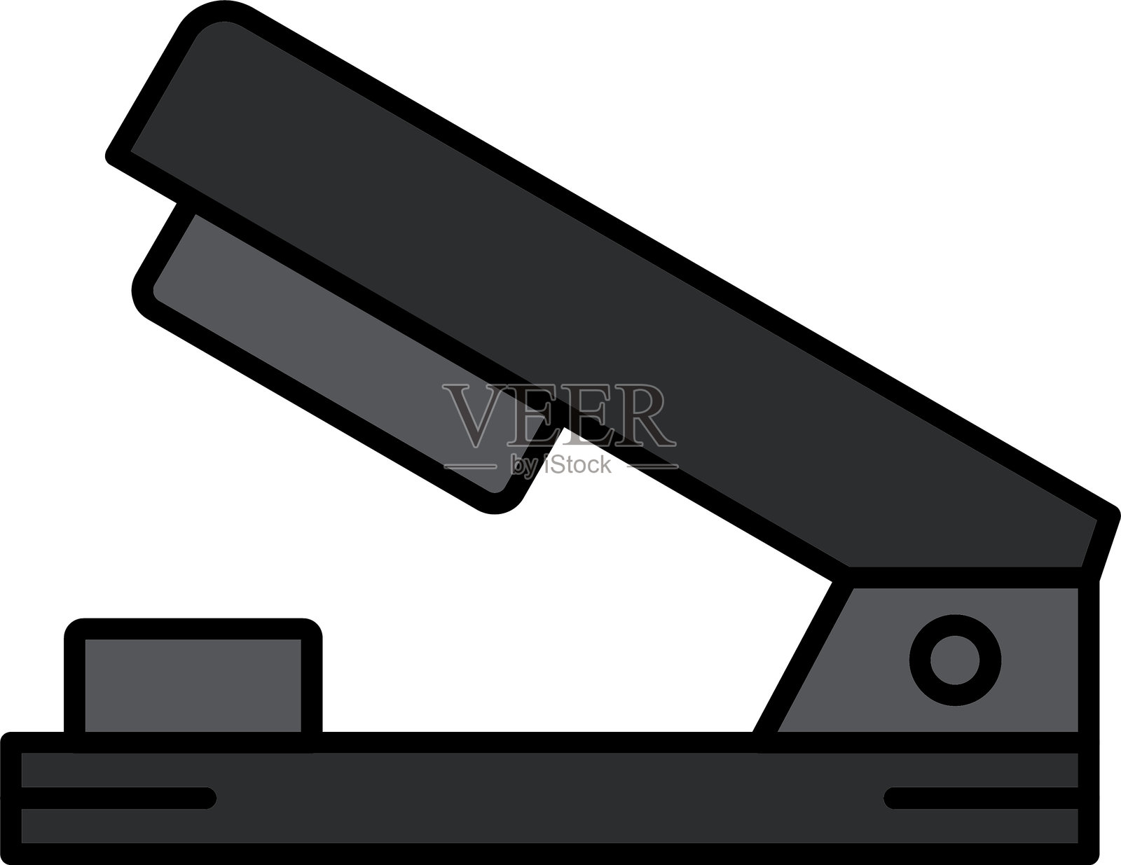 订书机线条填充图标设计插画图片素材