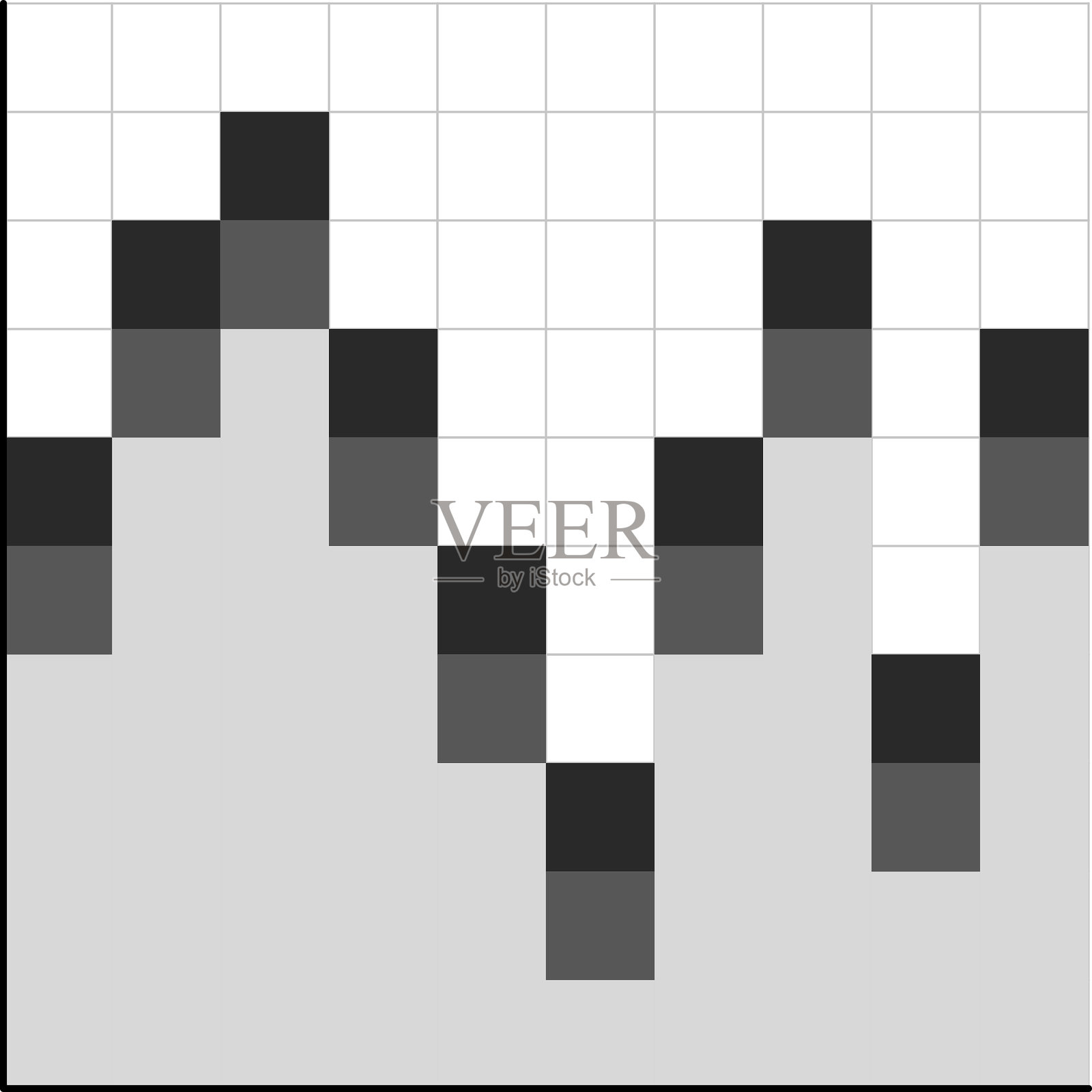 商业图表和图标。矢量商业信息图表 - 统计数据、图表、金钱、向下或向上箭头、财务图表、经济下滑。插画图片素材