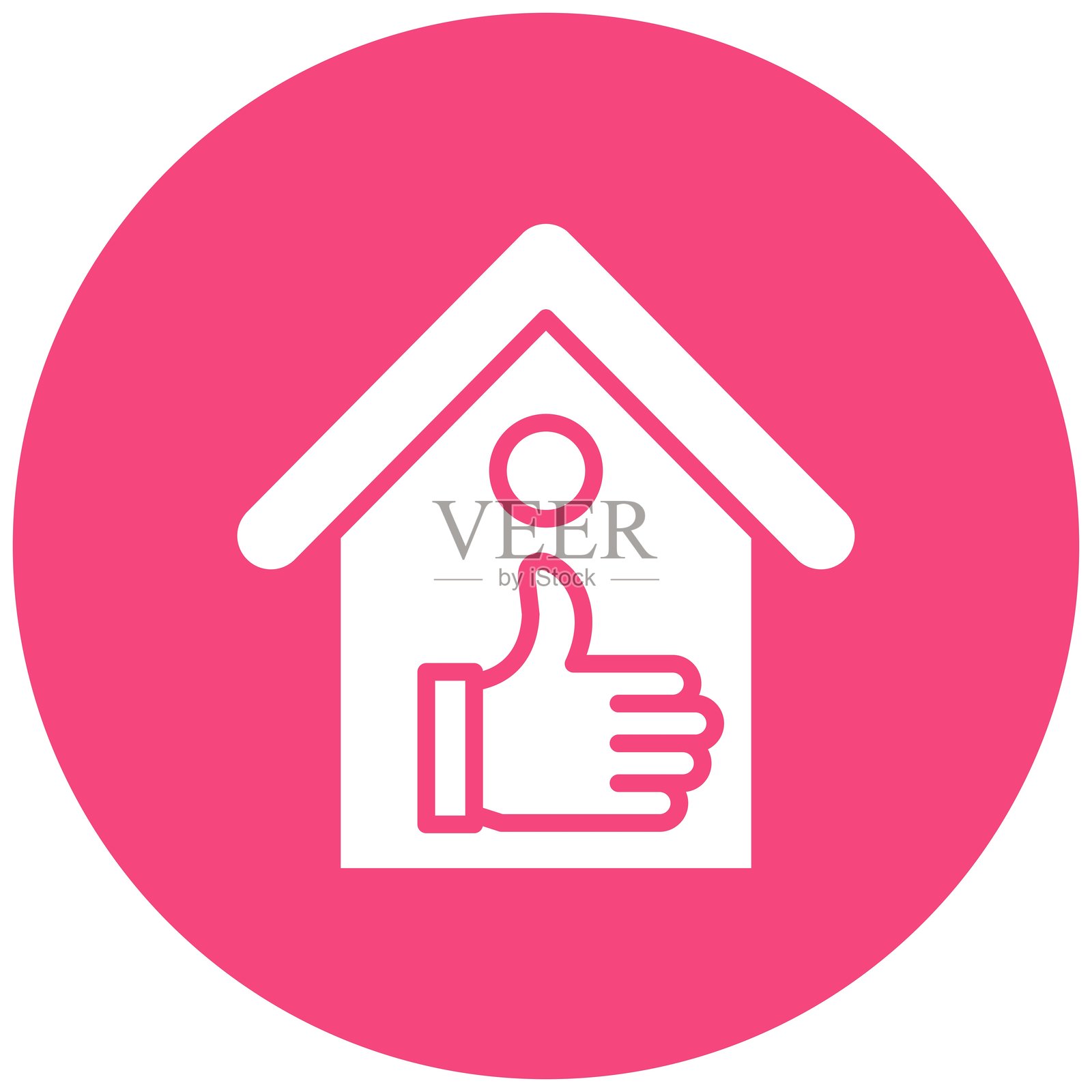 房屋样式的矢量图标设计插图插画图片素材