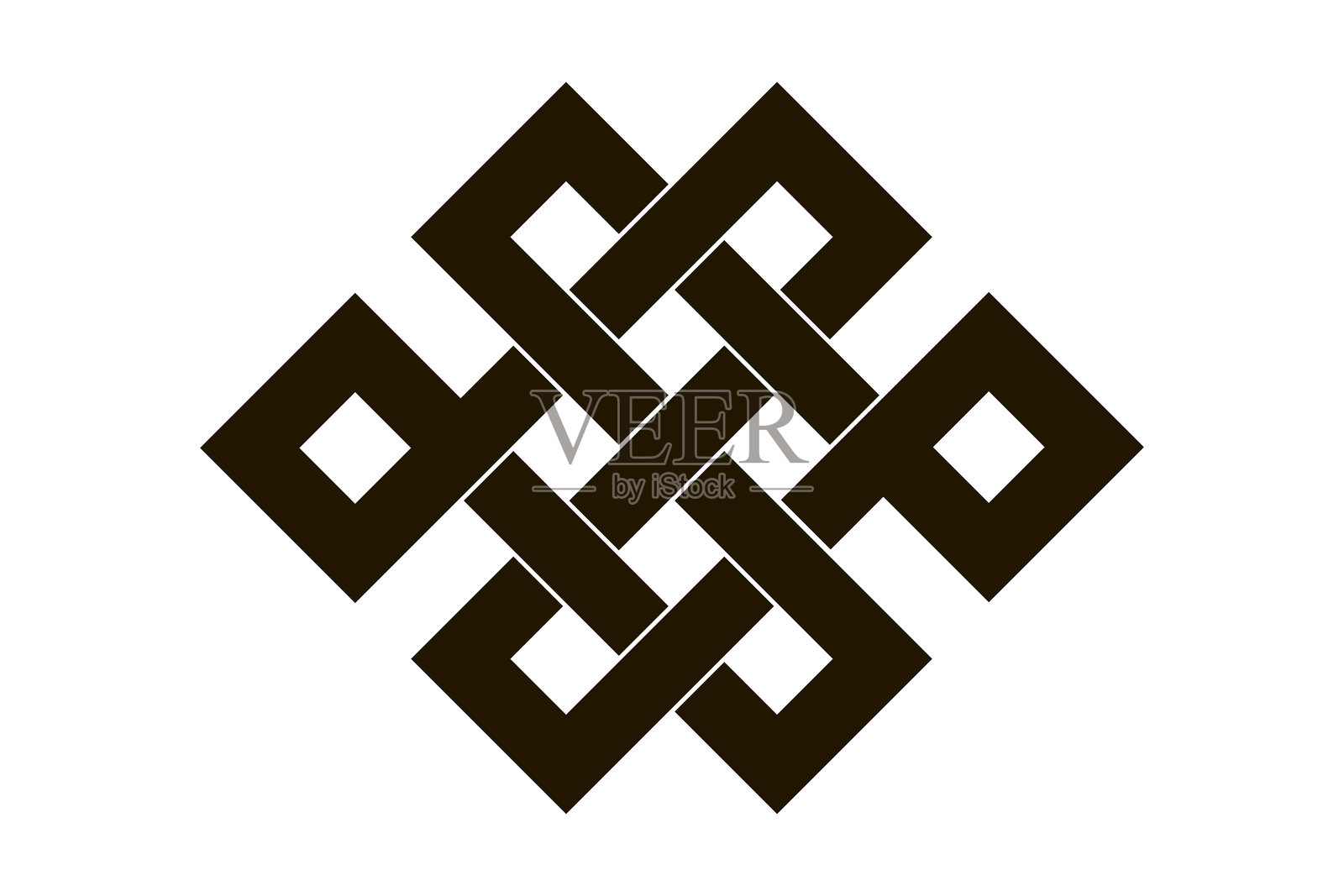 亚洲结或永恒结。插画图片素材