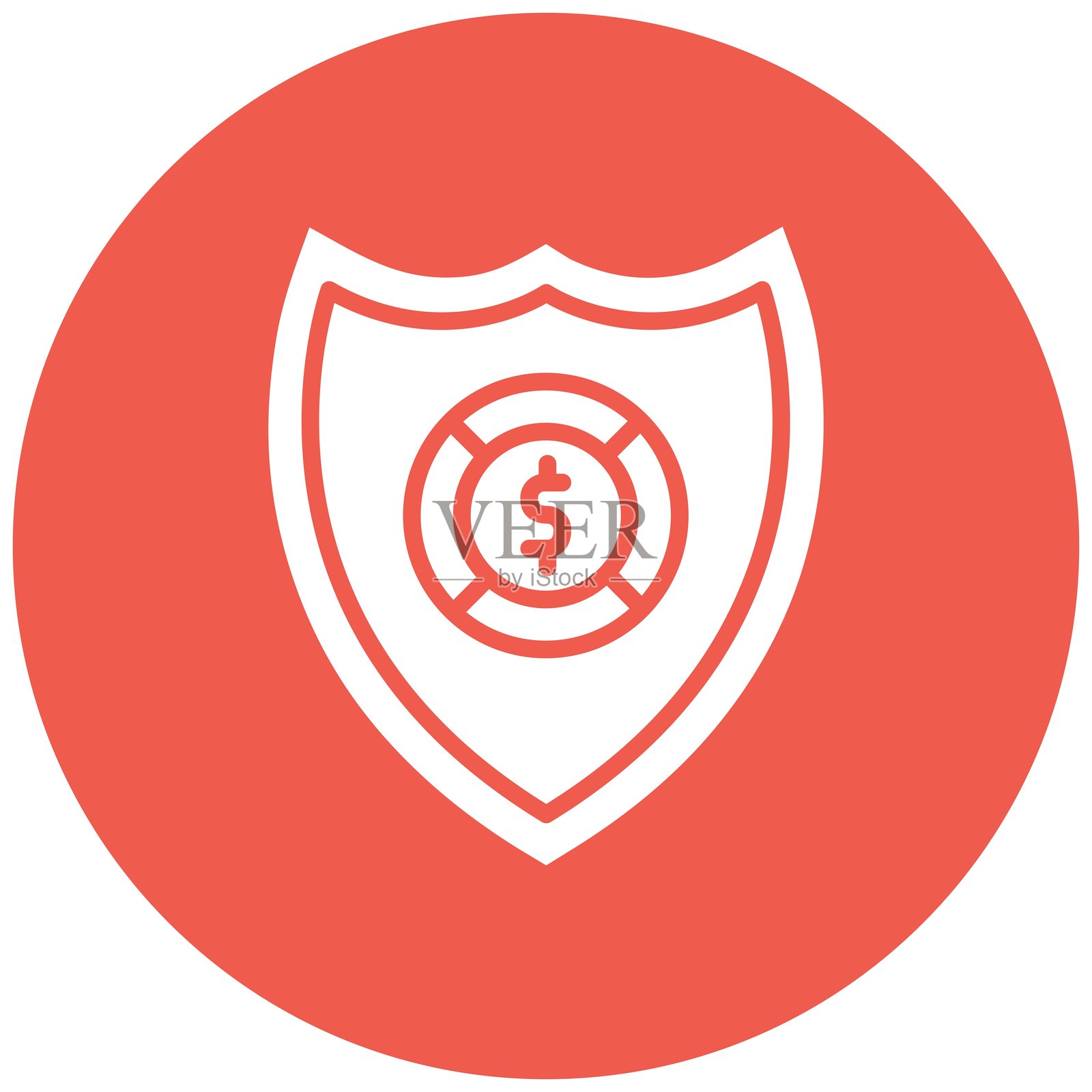 盾牌矢量图标设计插图插画图片素材