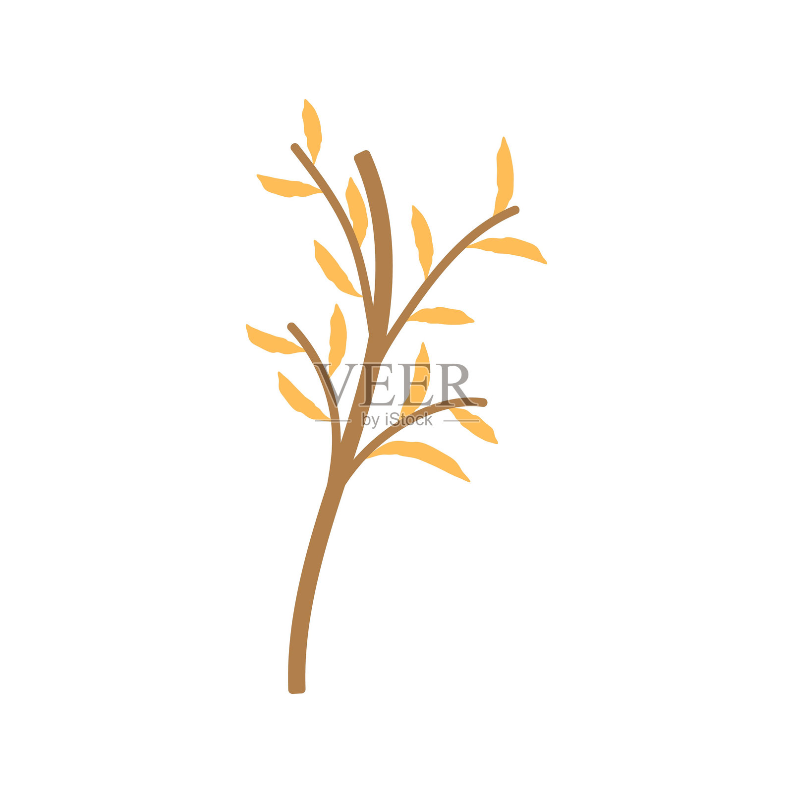 花卉图标设计。植物矢量图插画图片素材