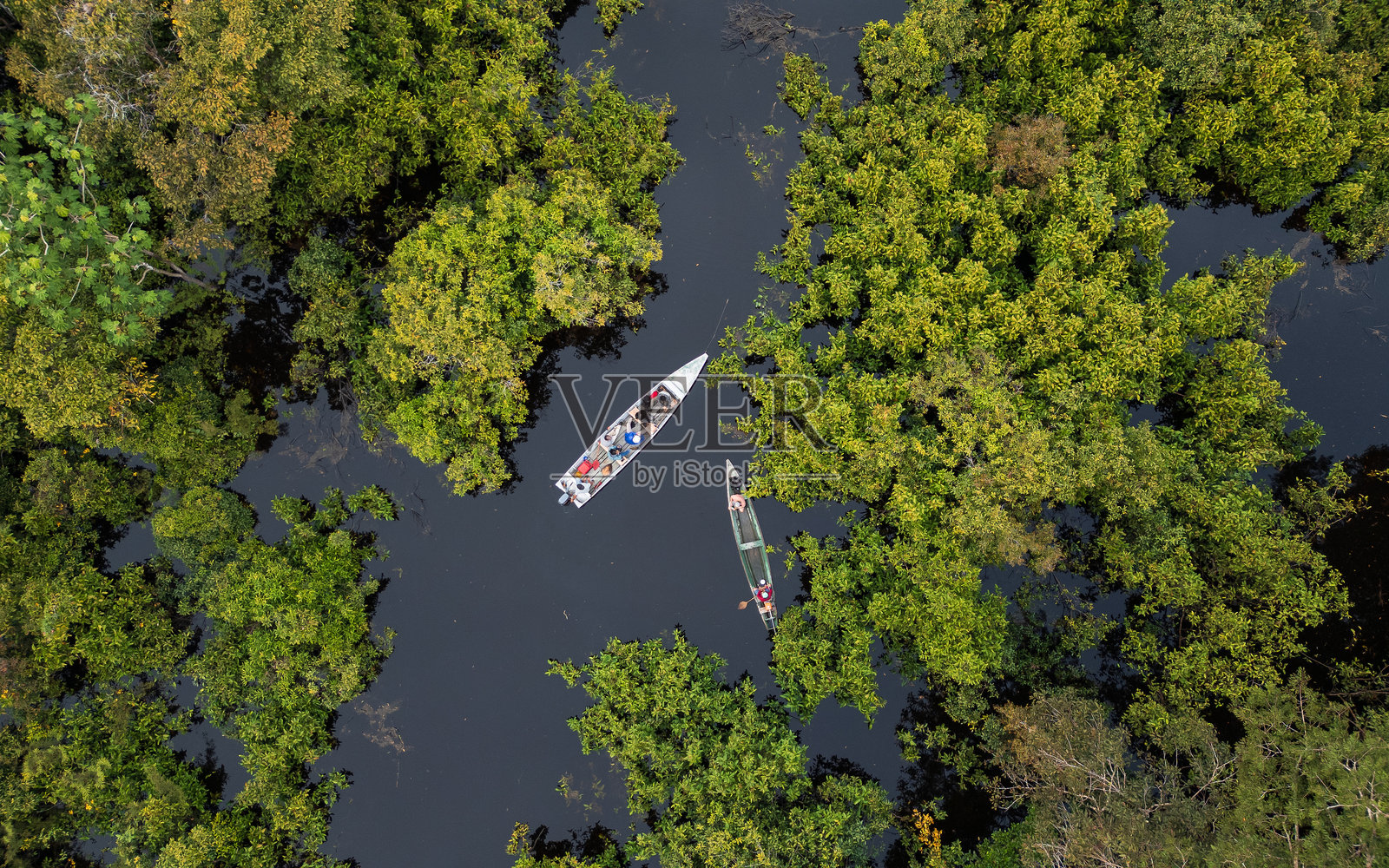 秘鲁亚马逊塔瓦约河的无人机影像照片摄影图片