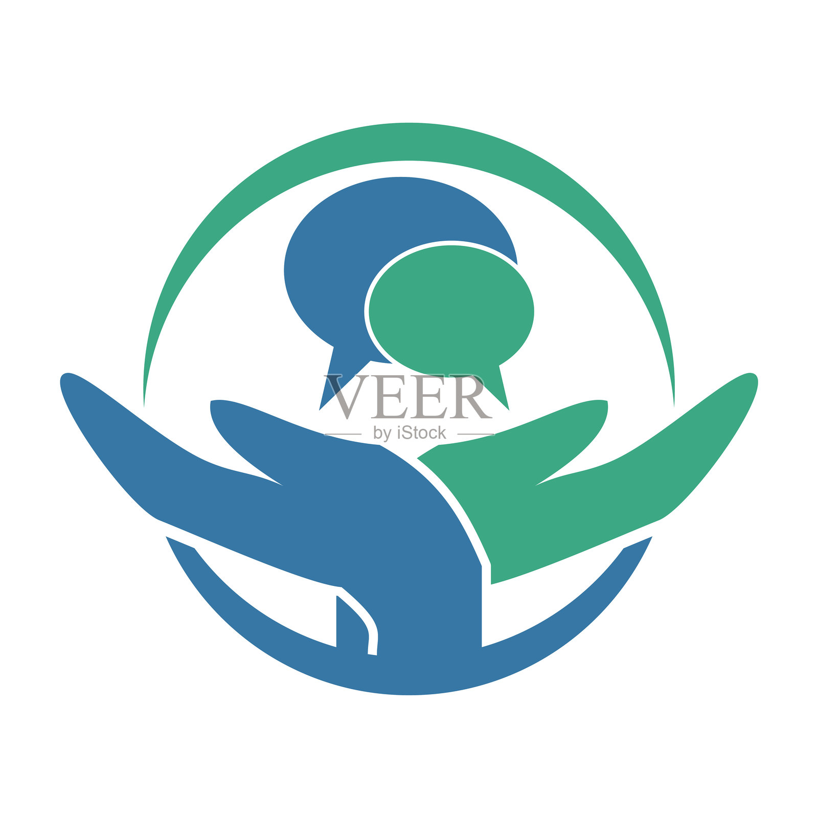 言语治疗图标设计模板插画图片素材