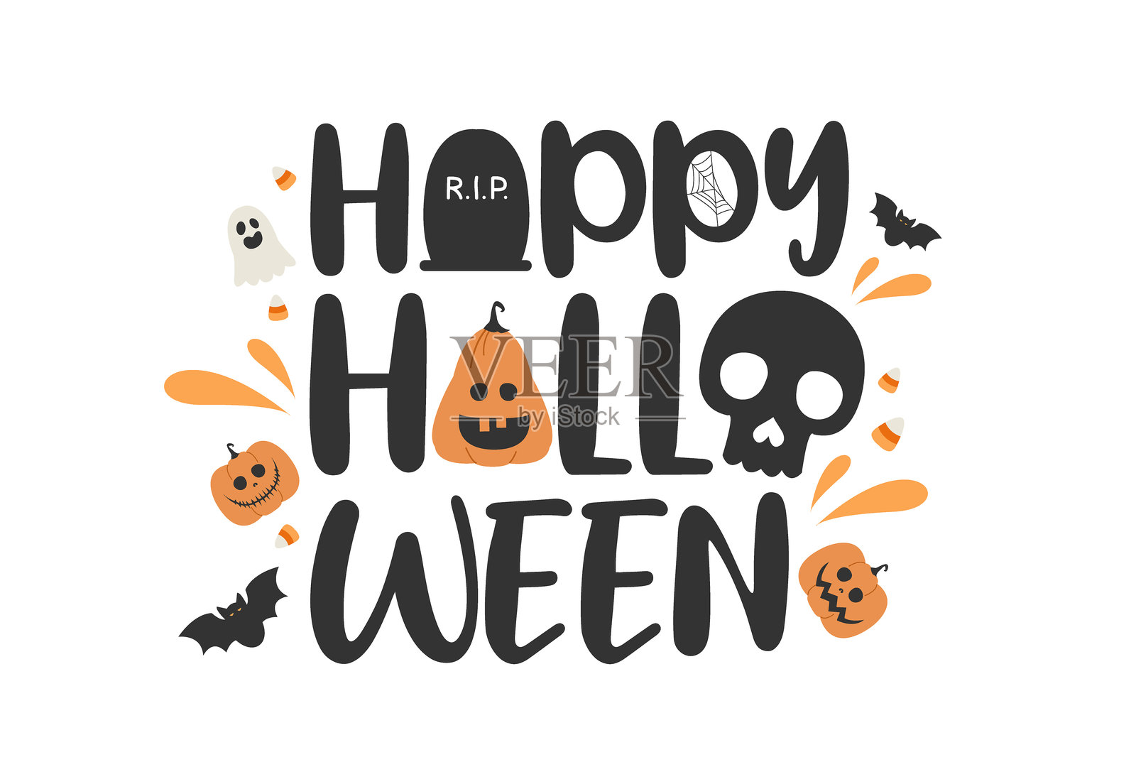 万圣节插画图片素材