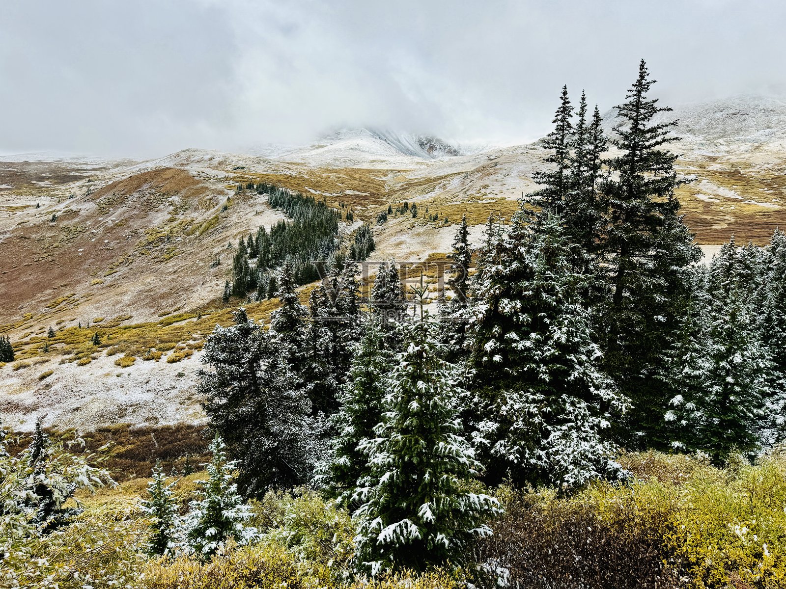 方形顶山，科罗拉多州，风景照片摄影图片