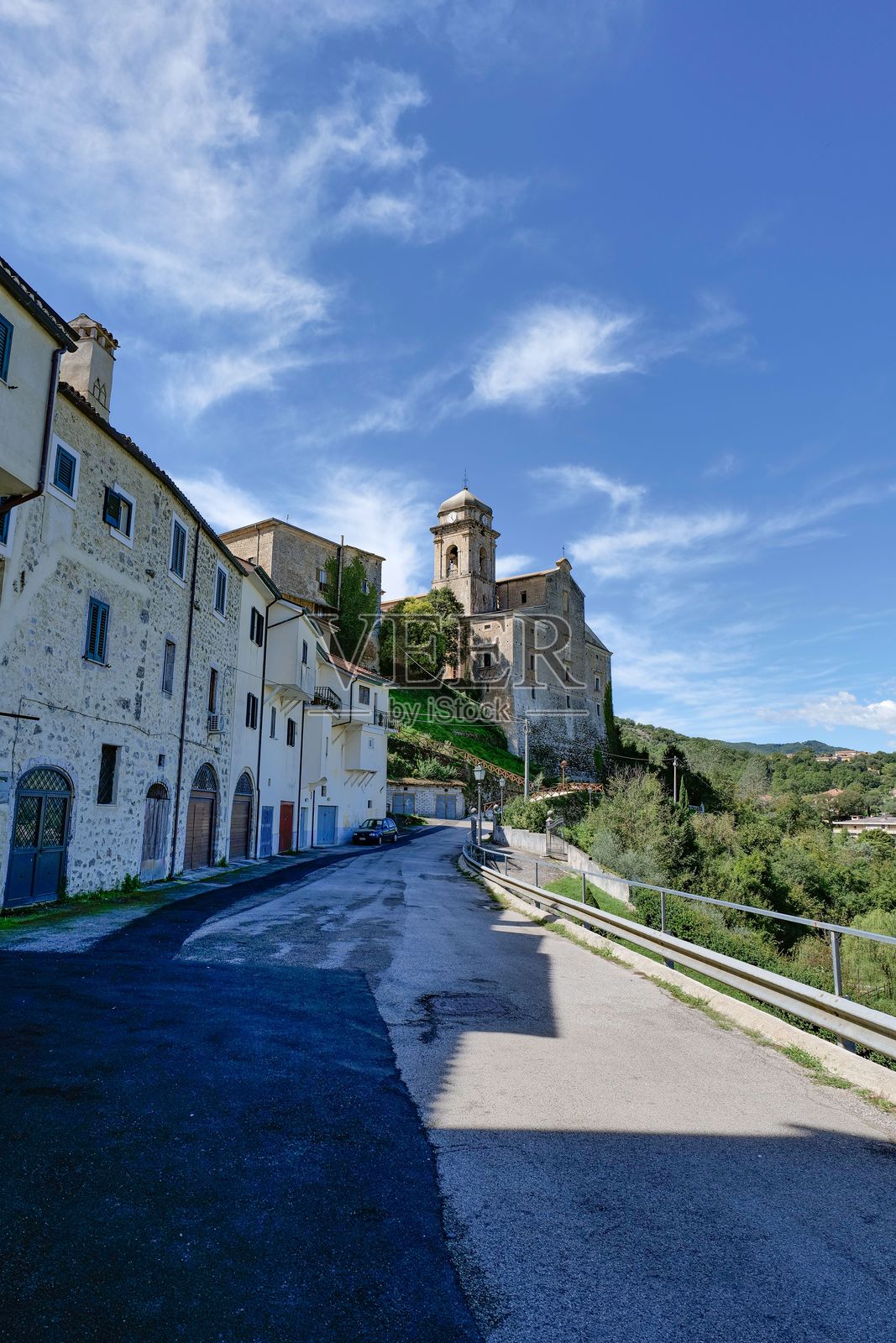 意大利拉齐奥的卡萨尔维耶里村。照片摄影图片
