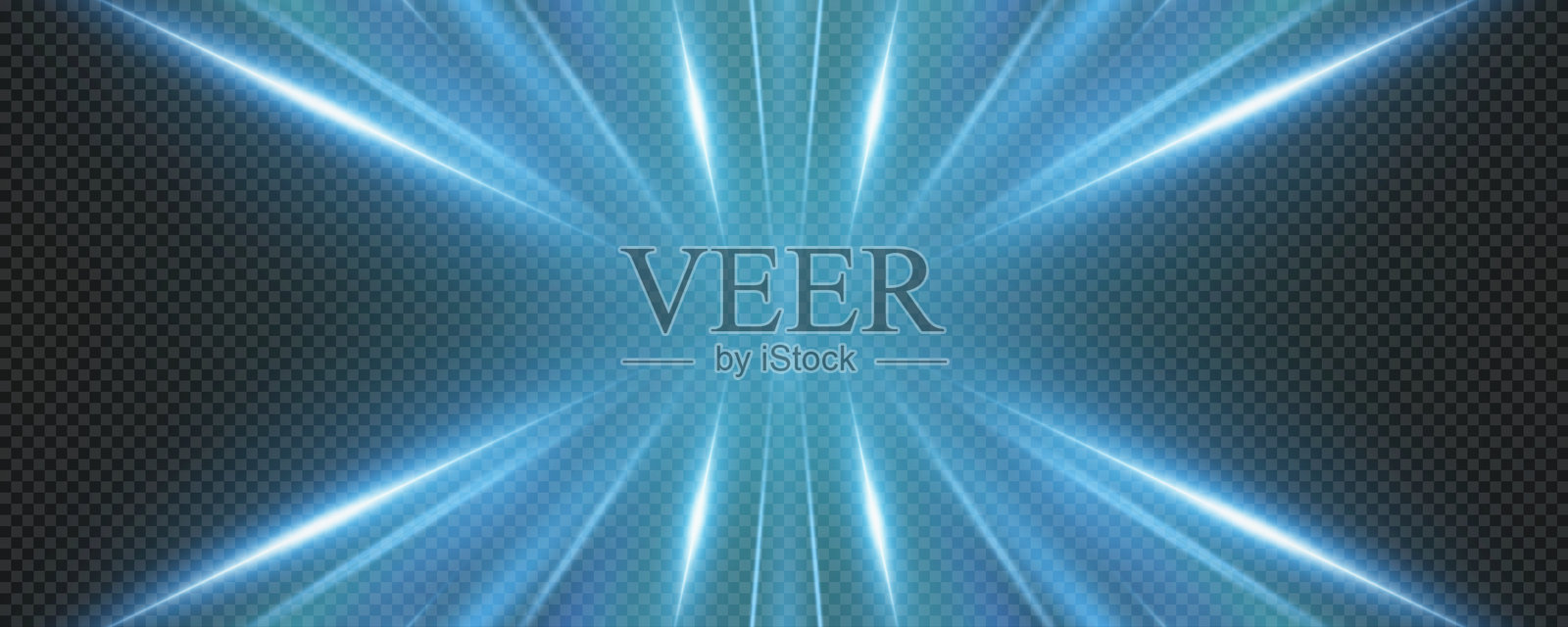 节日灯光效果，快乐的圣诞灯光。适用于横幅、海报、名片或广告的背景。运动效果，快速的线条。插画图片素材