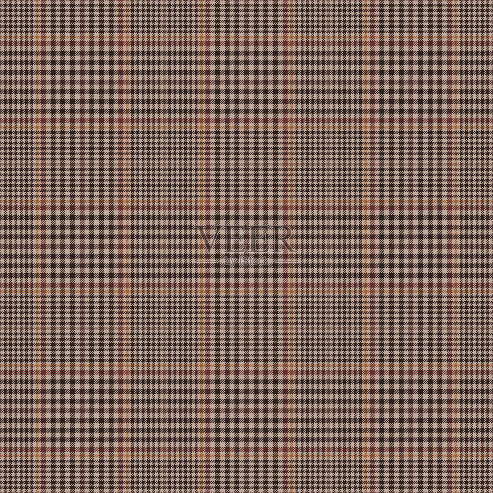 咖啡馆格子无缝图案插画图片素材