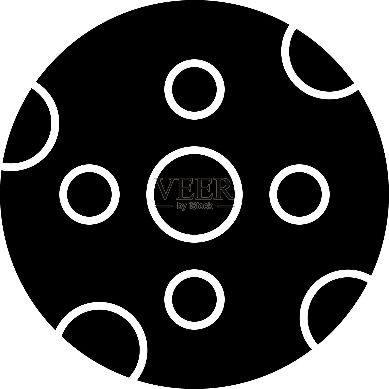 大月亮图标设计插画图片素材