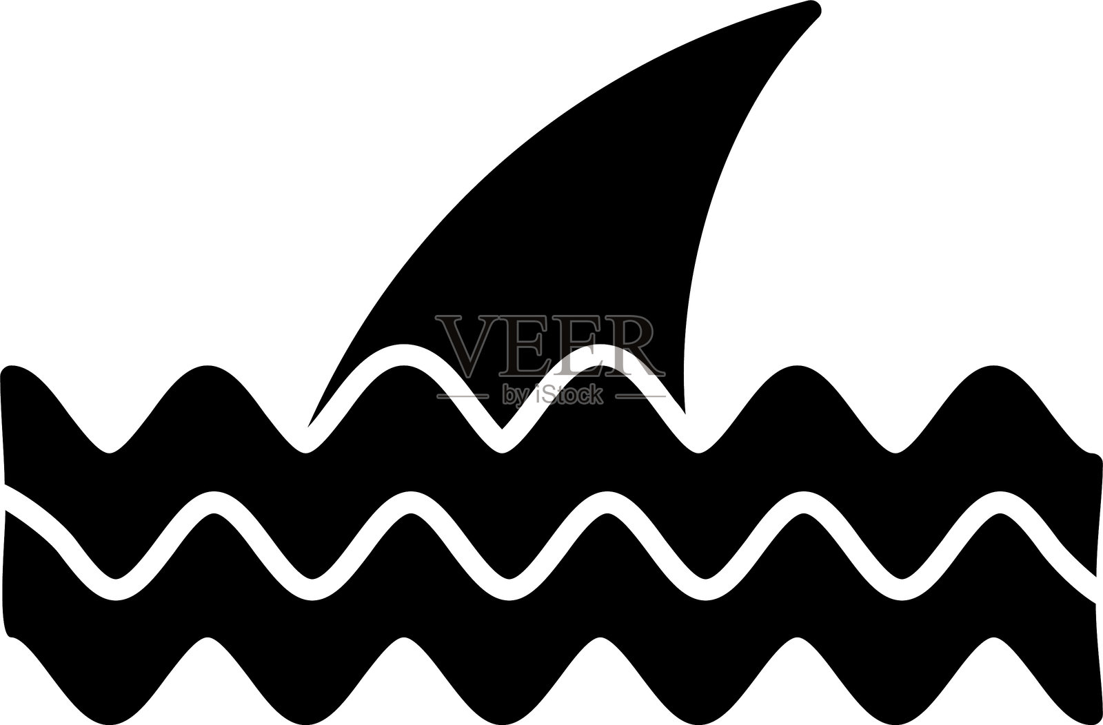 鳍图标设计插画图片素材