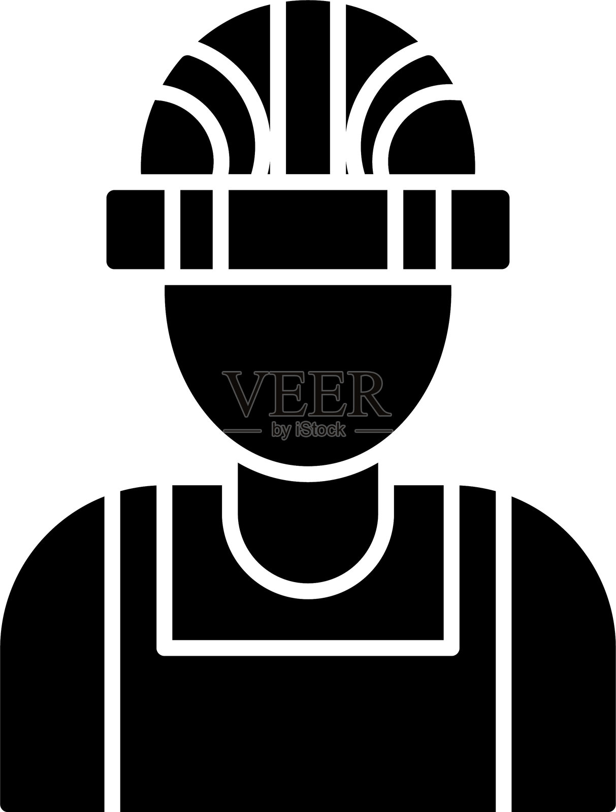 男性建筑工人插画图片素材