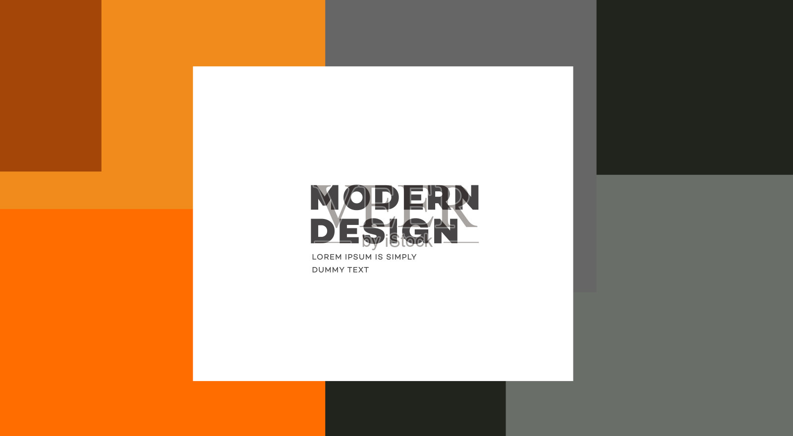 色彩斑斓的抽象背景横幅模板插画图片素材