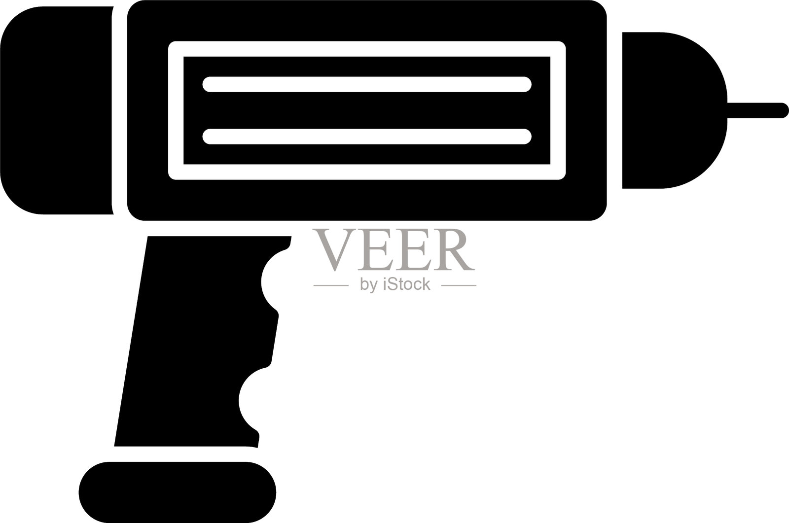 钻孔机图标设计插画图片素材