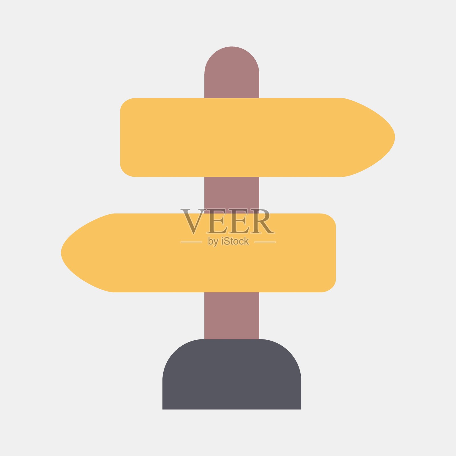 方向标志图标。露营和冒险元素。扁平风格的图标。适合用于印刷品、海报、标志、广告、信息图表等。插画图片素材