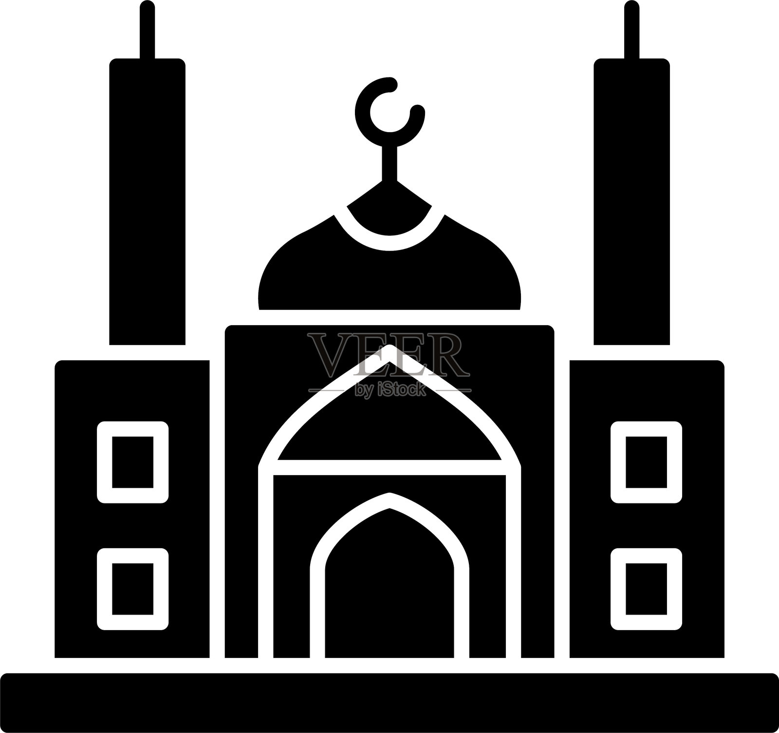 清真寺图标设计插画图片素材