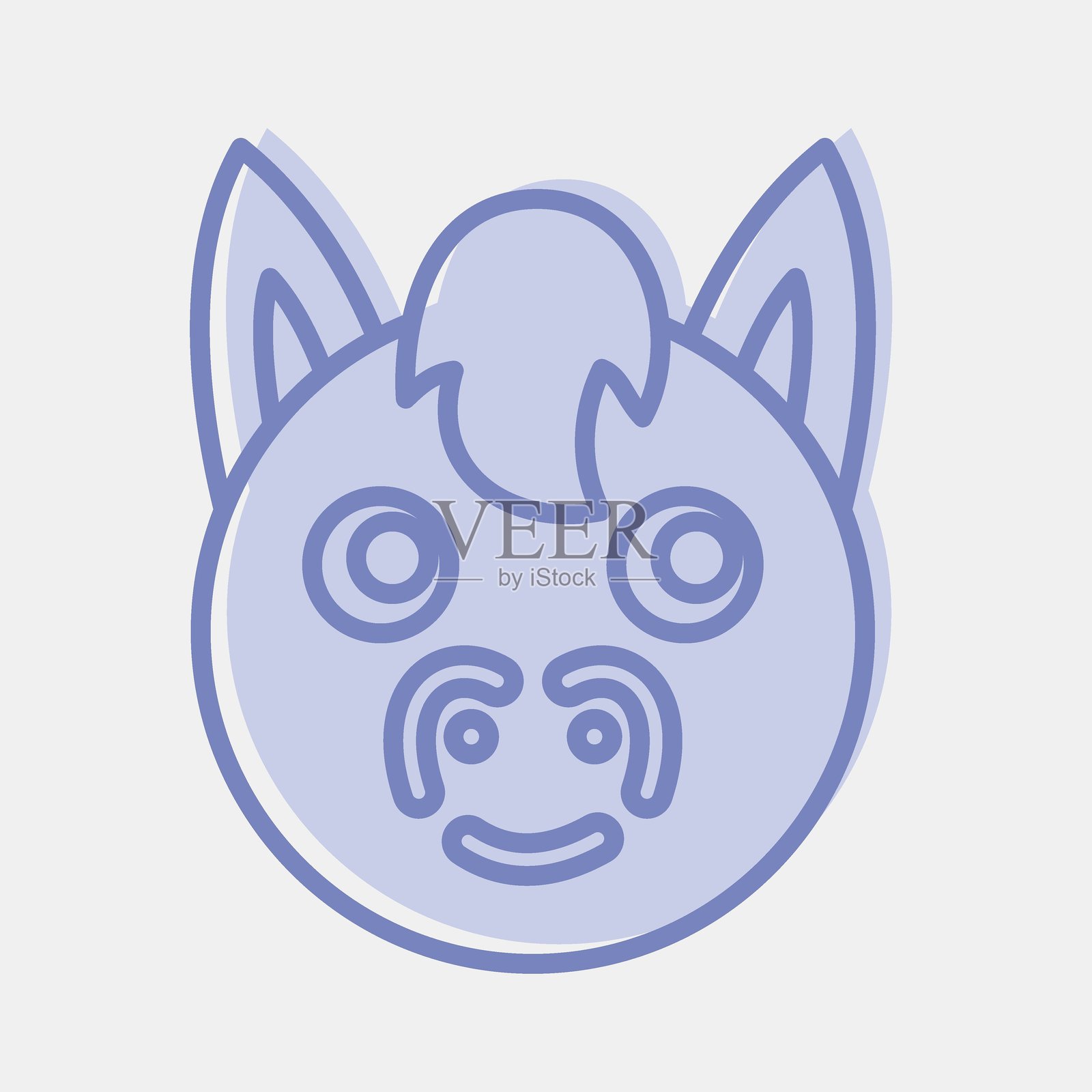 马头图标。中国生肖元素。双色风格图标。适合用于印刷、海报、标志、广告、装饰、信息图表等。插画图片素材