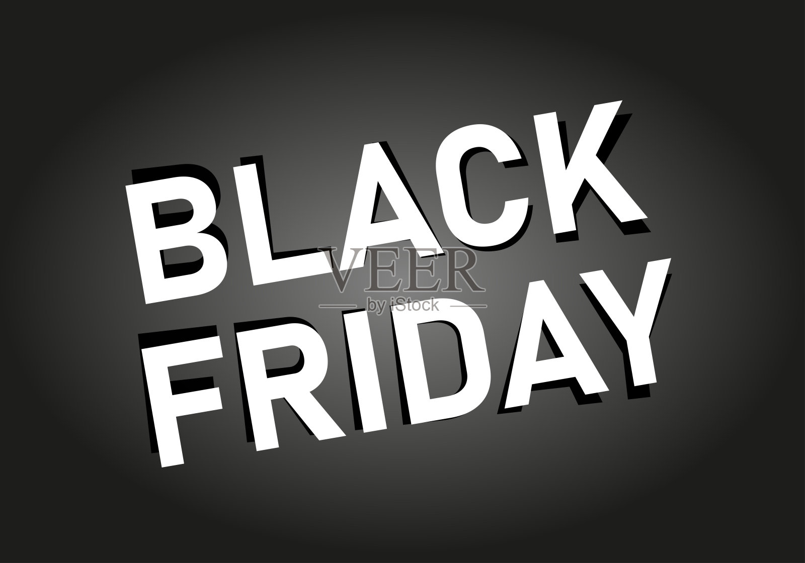 黑色星期五海报，灰色和黑色渐变背景插画图片素材