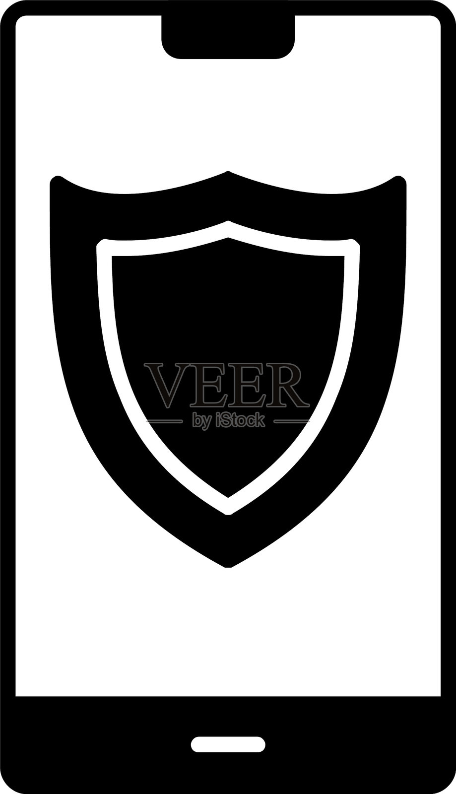 盾牌图标设计插画图片素材