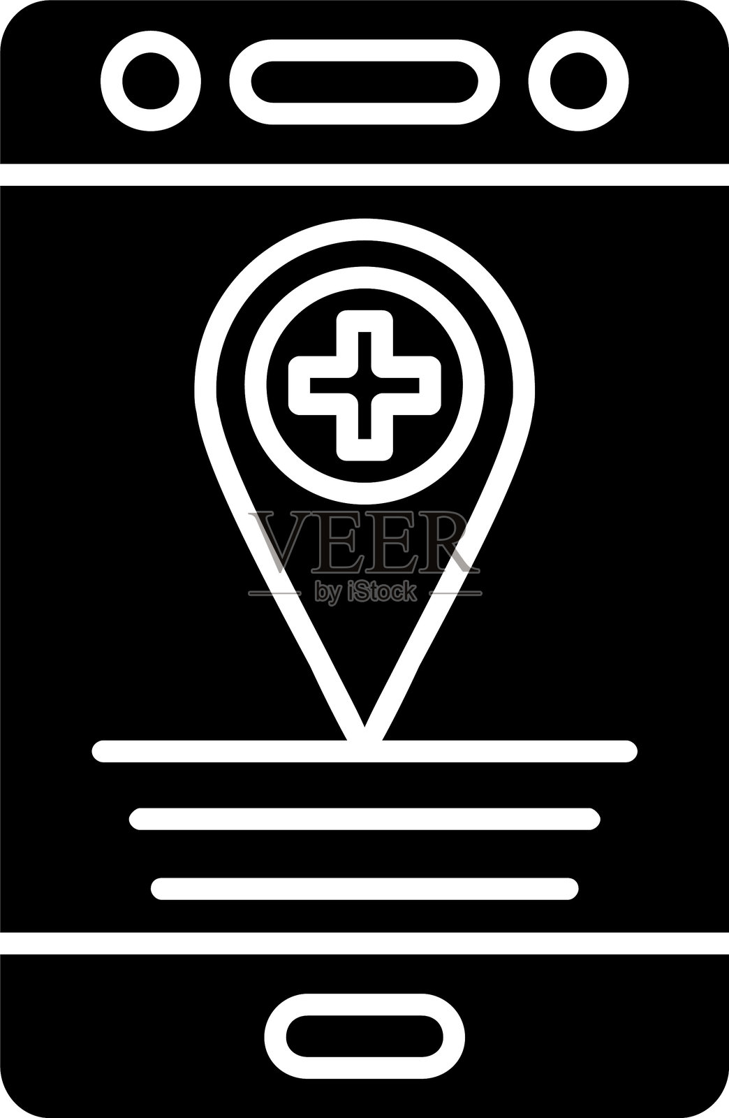 健康诊所图标设计插画图片素材