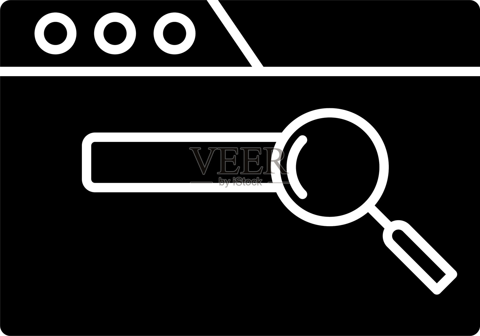 网页搜索图标设计插画图片素材