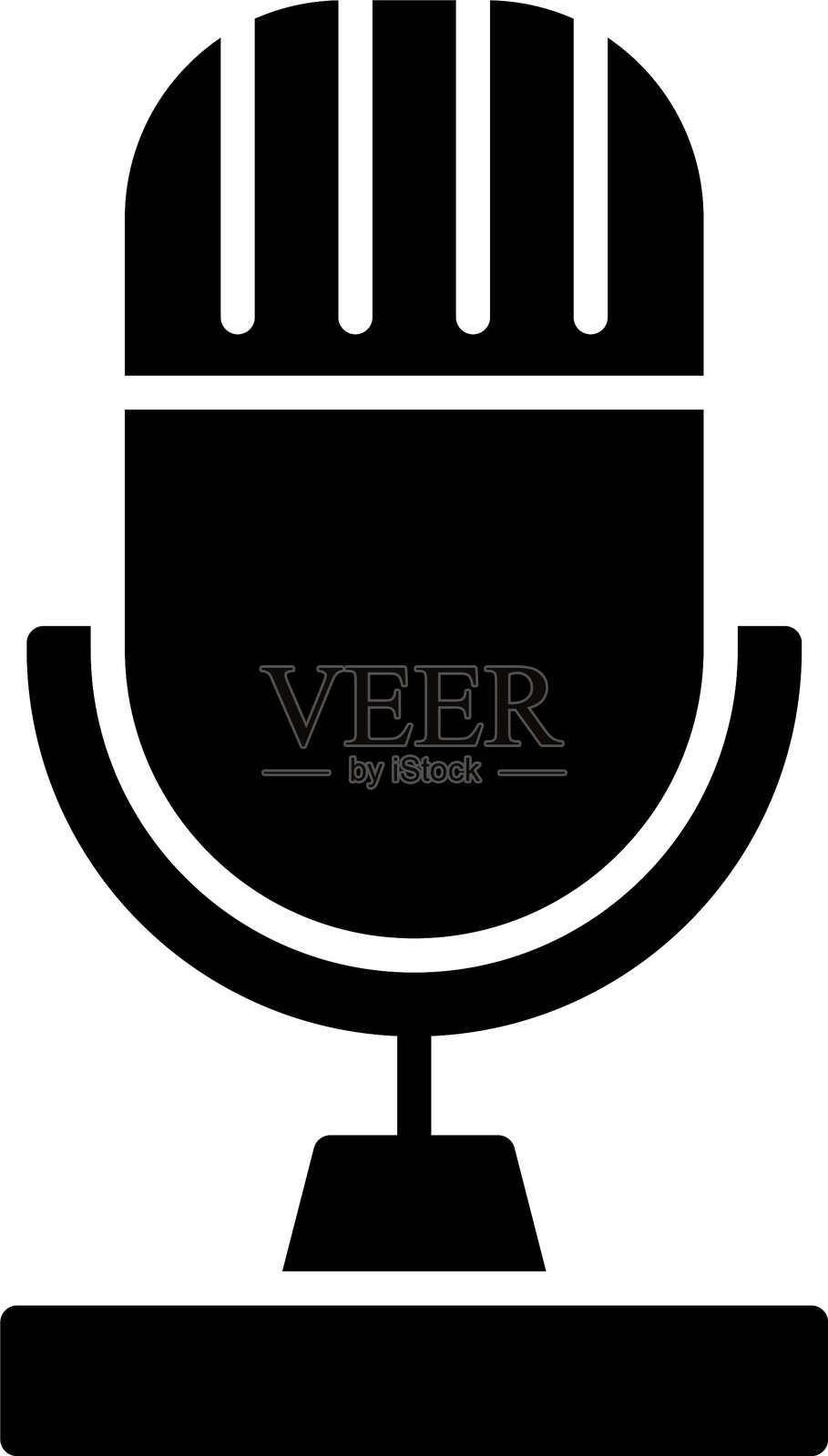 麦克风图标设计插画图片素材