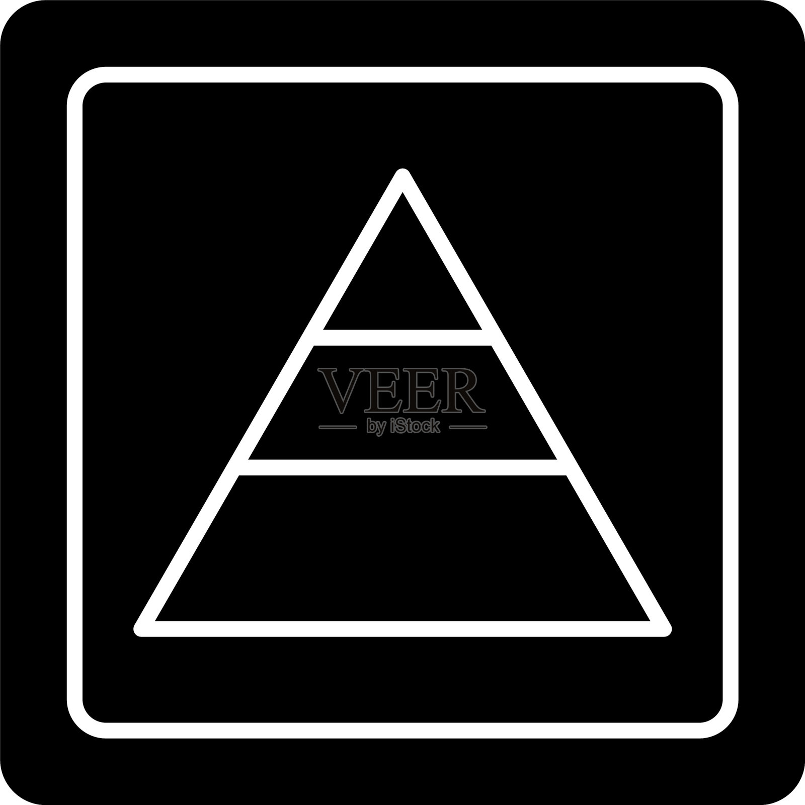 金字塔图形图标设计插画图片素材